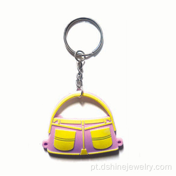 Personalizável Keychains Soft PVC borracha plástica PVC porta-chaves